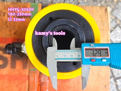 Kích thủy lực có lỗ rỗng tâm TLP 30 tấn HHYG-3050K hành trình 50mm lỗ 33mm 180mm-230mm