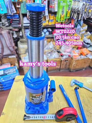Kích con đội thuỷ lực 20 tấn cao Wetools WT0220 245mm-468mm