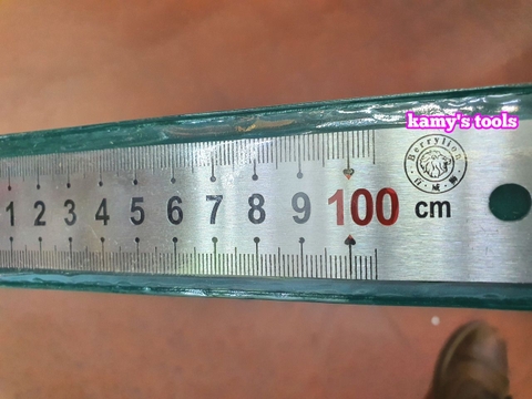 Thước lá inox 1m (1 mét) bản 30mm hệ inch và mét Berrylion model 00722058