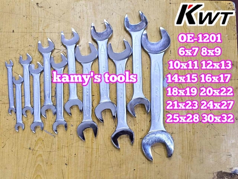 Bộ cờ lê 2 đầu miệng KWT OE-1201 KWT-12 12 chi tiết 6x7-30x32mm