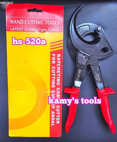 Kìm cắt cáp nhông DAJA HS-520A đồng nhôm 400mm2 hay 52mm trở lại, kìm cắt cáp trợ lực