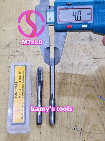 Bộ ta rô taro tạo ren trong Shanghai M7x1.0 dài 65mm SH-520710