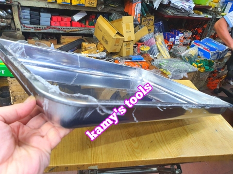 Khay inox hình chữ Nhật inox 304 đựng dụng cụ đồ nghề, thực phẩm thức ăn 600x400x50mm