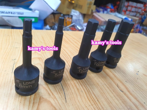 Tuýp lú đầu lục giác 1/2 inch dài 78mm H4 H5 H6 H7 H8 H10 H12 H13 H14 H15 H16 H17 H18 H19