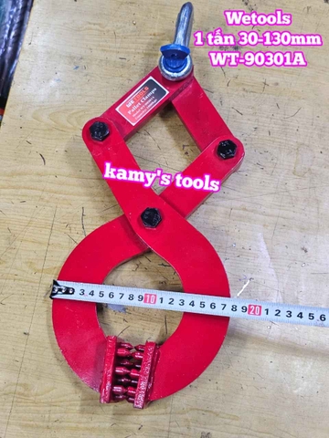 Kẹp kéo pallet 1 tấn mở ngàm 30-130mm Wetools WT-90301A