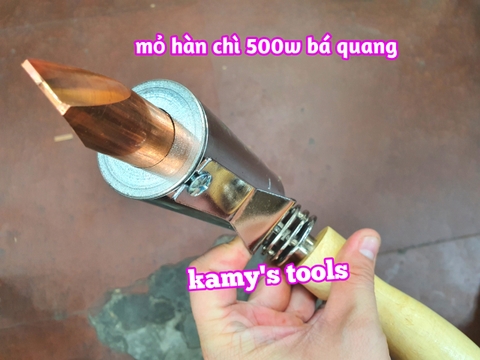 Mỏ hàn chì điện cán gỗ Bá Quang 500w