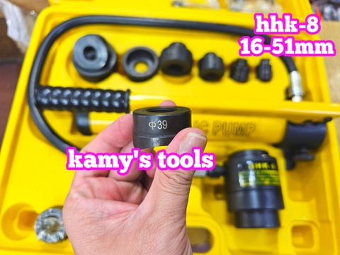 16-51mm Dụng cụ đột lỗ tôn thủy lực TLP HHK-8 khuôn 16mm 20mm 26mm 32mm 39mm 51mm