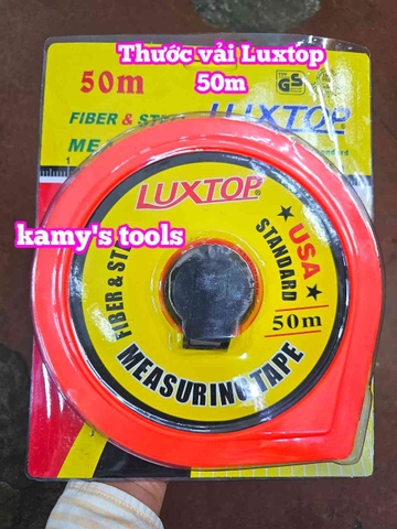 Thước dây vải cuộn 50 mét Luxtop LT-FT50 thước vải 50m