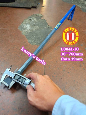 Xà beng đầu dẹp đầu nhổ đinh thân lục giác 30 inch 760mm C-mart L0041-30