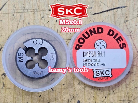 Bàn ren SKC M5x0.8 (5x0.8) đường kính 13/16 inch 20mm SKC-432005A