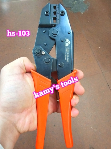 Kìm bấm cos đầu nón mũ chụp phủ nhựa Fasen HS-103 0.5-6mm2 dài 225mm