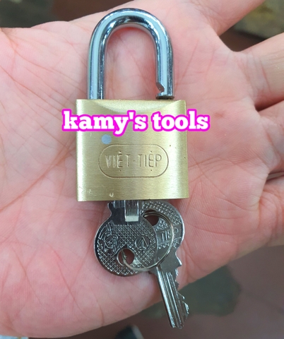 [Chính hãng] Ổ khóa việt tiệp thau bấm 3 phân model 01280