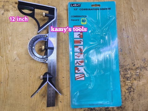 Thước đo góc ê ke góc vuông đa năng L+R+T dài 12 inch 305mm