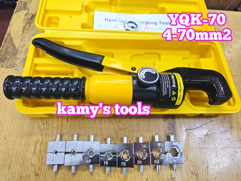 Kìm ép cos thủy lực YQK-70 4-70mm2 Manniu, kìm bấm cos