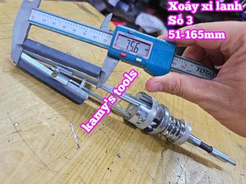 Dụng cụ doa mài xoáy lồng xy lanh động cơ 3 inch 51-165mm dài 300mm L+R+T và Bộ 3 đá mài (bán lẻ từng món)