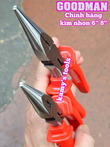 Kìm mỏ nhọn Goodman 6 inch 8 inch chính hãng 95-106 95-108