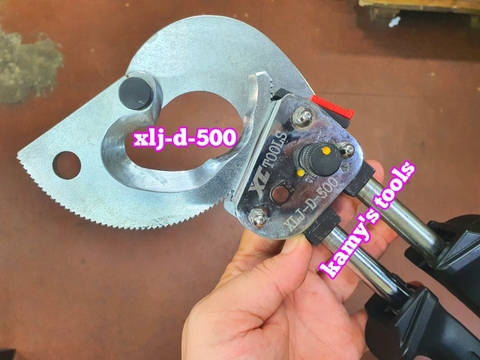 Kìm cắt cáp nhông XLJ-D-500 cắt đồng nhôm 500mm2 40mm cán kéo dài