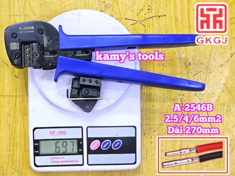 Kìm bấm cos năng lượng mặt trời MC4 2.5-4-6mm2 dài 270mm GKGJ A-2546B
