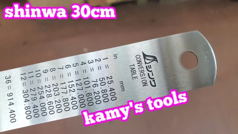Thước lá Shinwa inox 0-300mm model 14028, thước lá 30cm