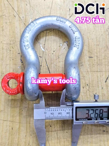 Ma ní omega chốt vặn ren SHBC-005 DCH 4.75 tấn 3/4 inch đường kính ty ren 22mm