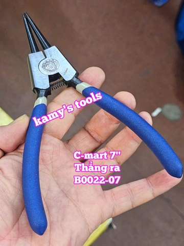 Kìm mở phe C-mart dài 7 inch 175mm thẳng ra B0022-07 thẳng vô B0023-07
