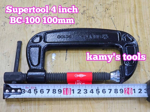 Vam cảo chữ C 4 inch 100mm BC-100 BC100 họng 50mm Supertool