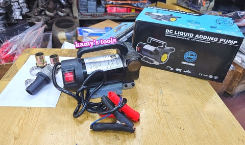 Máy bơm dầu nhớt bơm hút diesel nhiên liệu mini 12v 24v 220v công suất 200w