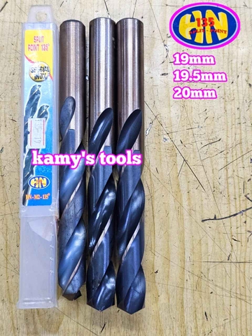 Mũi khoan sắt inox Hoàng Nam 135 độ M2 cỡ 19mm 19.5mm 20mm