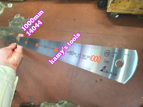 Thước lá Shinwa inox 0-1000mm model 14044, thước lá 100cm