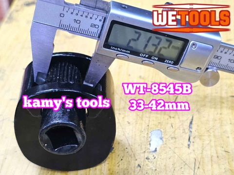 Vam cảo rotuyn lái trong tháo lắp thanh lái trong dạng con lăn Wetools WT-8545B mở từ 33-42mm