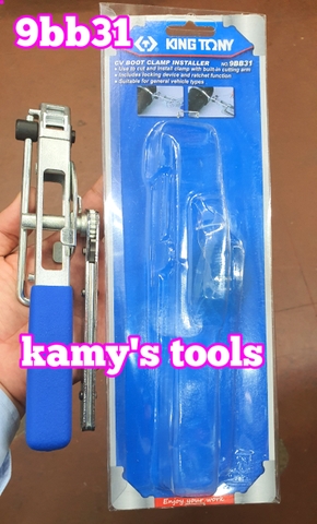 Dụng cụ siết cắt dây đai inox trục láp ,kìm siết đai láp, siết quai nhê cổ dê láp ô tô Kingtony model 9BB31