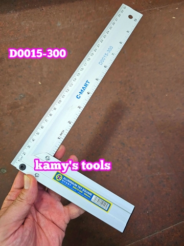 D0015-300 Thước ke góc vuông hợp kim nhôm 300mm C-mart