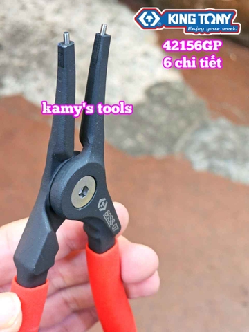 Bộ kìm mở phe trong ngoài 6 chi tiết 7 inch và 10 inch Kingtony 42156GP