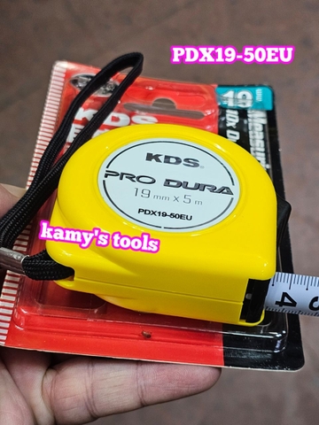 PDX19-50EU Thước cuộn thép 5m Nhật KDS bản 19mm, thước kéo 5 mét