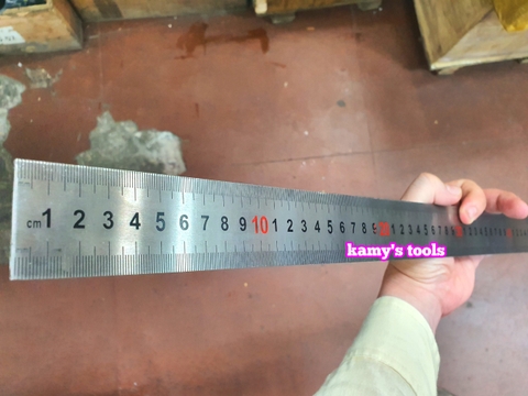 Thước lá inox 2m (2 mét) bản 38mm hệ mét Berrylion 070701200