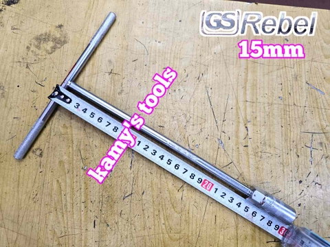 Cần tuýp chữ T Rebel không bọc 15mm dài 300mm