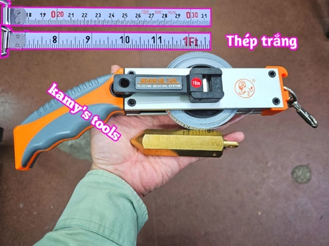 Thước đo dầu 5 mét 10 mét 15 mét 20 mét 30 mét thép trắng Lion