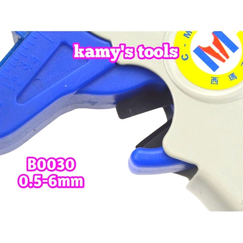 B0030 Kìm tuốt dây cắt và lột vỏ dây điện tự động C-mart 0.5~6.0mm