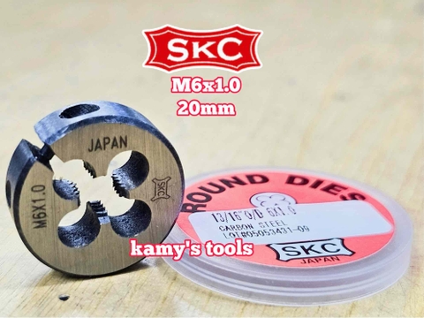 Bàn ren SKC M6x1.0 (6x1.0) đường kính 13/16 inch 20mm SKC-432006A