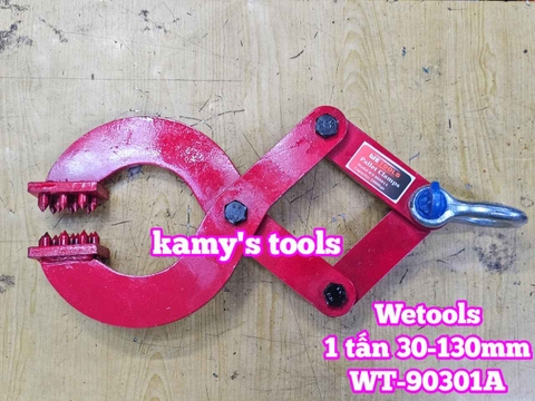 Kẹp kéo pallet 1 tấn mở ngàm 30-130mm Wetools WT-90301A