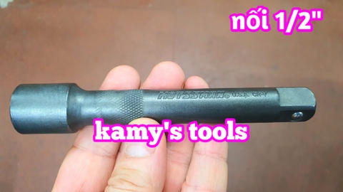 Cần Nối, Khúc Nối Tuýp 1/2 inch Hotssman 75mm 125mm 250mm xi đen, Cần Tuýp Nối 1/2