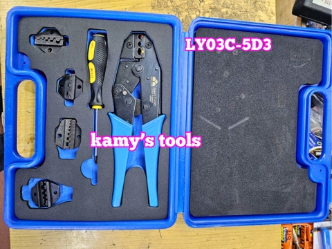 Bộ kìm bấm cos đa năng 5 đầu Fasen LY03C-5D3