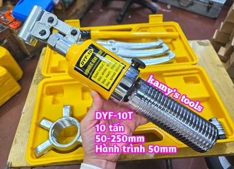 Cảo thủy lực 10 tấn Wetools DYF-10 mở 50-250mm, vam thuỷ lực 2 chấu 3 chấu 10 tấn