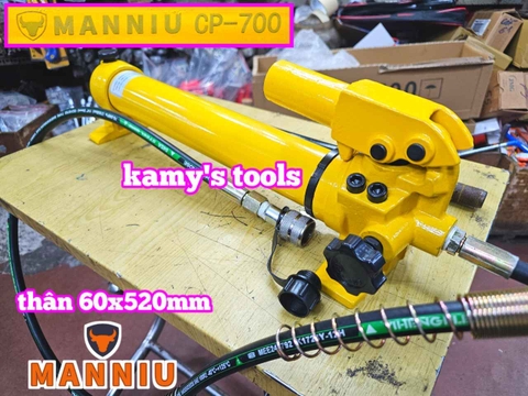 Bơm tay thủy lực Manniu CP-700 thân 60x520mm dung tích 700cc