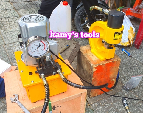 Bơm điện thủy lực 2 đường dầu HHB-700AB 750W 70mpa