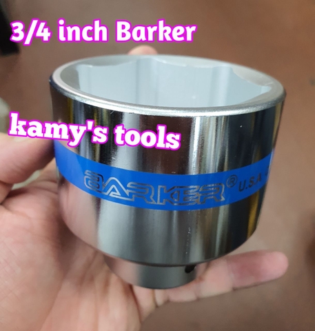 Đầu tuýp khẩu Barker 3/4 inch lục giác 6 cạnh bông 12 cạnh 54mm 55mm 60mm 63mm 65mm