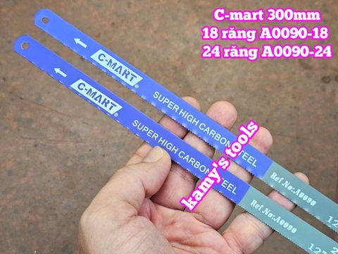 Lưỡi cưa sắt thép C-mart 12 inch 300mm 18 răng 24 răng A0090-18 A0090-24