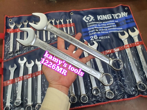6-32mm Bộ cờ lê vòng miệng 26 chi tiết hệ mét Kingtony model 1226MR