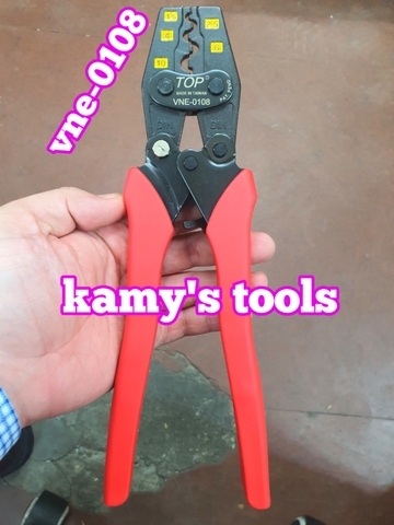 Kìm bấm cos nhanh trợ lực số 8 TOP 1.25 - 10mm2 model VNE-0108, kìm bấm đầu cote