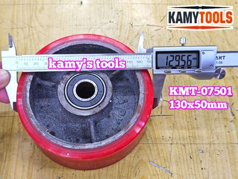 Bánh xe PU mâm gang 130mm 130x50mm Kamytools KMT-07501